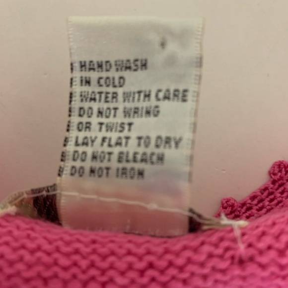 Jenny Pink Ramie Knit Tropical Pink Flamingo Button Front Sweater/Cardigan Large - Picture 13 of 13